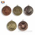 Medallas vintage metal medalla de bronce de plata antigua